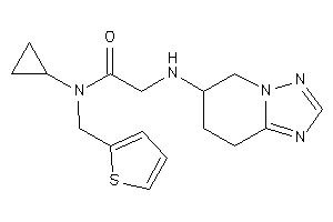 N-cyclopropyl-2-(5,6,7,8-tetrahydro-[1,2,4]triazolo[1,5-a]pyridin-6-ylamino)-N-(2-thenyl)acetamide