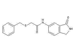 2-(benzylthio)-N-(3-ketoisoindolin-5-yl)acetamide