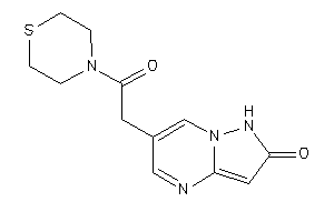 6-(2-keto-2-thiomorpholino-ethyl)-1H-pyrazolo[1,5-a]pyrimidin-2-one