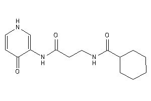 N-[3-keto-3-[(4-keto-1H-pyridin-3-yl)amino]propyl]cyclohexanecarboxamide