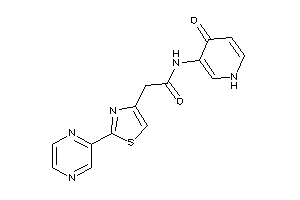 N-(4-keto-1H-pyridin-3-yl)-2-(2-pyrazin-2-ylthiazol-4-yl)acetamide