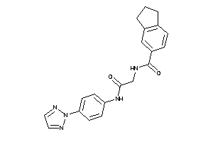 N-[2-keto-2-[4-(triazol-2-yl)anilino]ethyl]indane-5-carboxamide