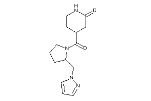 4-[2-(pyrazol-1-ylmethyl)pyrrolidine-1-carbonyl]-2-piperidone