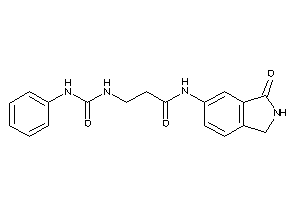 N-(3-ketoisoindolin-5-yl)-3-(phenylcarbamoylamino)propionamide