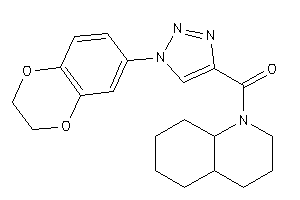 3,4,4a,5,6,7,8,8a-octahydro-2H-quinolin-1-yl-[1-(2,3-dihydro-1,4-benzodioxin-6-yl)triazol-4-yl]methanone