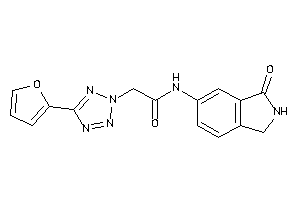 2-[5-(2-furyl)tetrazol-2-yl]-N-(3-ketoisoindolin-5-yl)acetamide