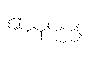 N-(3-ketoisoindolin-5-yl)-2-(4H-1,2,4-triazol-3-ylthio)acetamide
