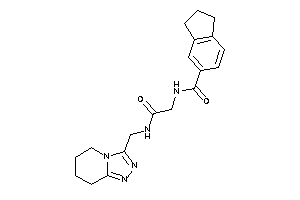 N-[2-keto-2-(5,6,7,8-tetrahydro-[1,2,4]triazolo[4,3-a]pyridin-3-ylmethylamino)ethyl]indane-5-carboxamide