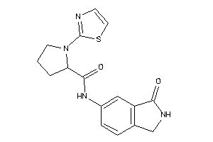 N-(3-ketoisoindolin-5-yl)-1-thiazol-2-yl-pyrrolidine-2-carboxamide