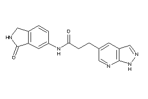 N-(3-ketoisoindolin-5-yl)-3-(1H-pyrazolo[3,4-b]pyridin-5-yl)propionamide