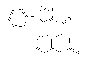 4-(1-phenyltriazole-4-carbonyl)-1,3-dihydroquinoxalin-2-one