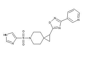 5-[6-(1H-imidazol-4-ylsulfonyl)-6-azaspiro[2.5]octan-1-yl]-3-(3-pyridyl)-1,2,4-oxadiazole