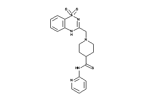 Image of 1-[(1,1-diketo-4H-benzo[e][1,2,4]thiadiazin-3-yl)methyl]-N-(2-pyridyl)isonipecotamide