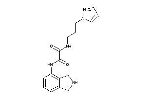 N'-isoindolin-4-yl-N-[3-(1,2,4-triazol-1-yl)propyl]oxamide