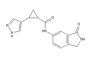 N-(3-ketoisoindolin-5-yl)-2-(1H-pyrazol-4-yl)cyclopropanecarboxamide