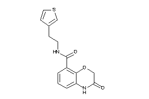 3-keto-N-[2-(3-thienyl)ethyl]-4H-1,4-benzoxazine-8-carboxamide