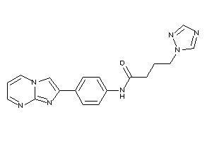 N-(4-imidazo[1,2-a]pyrimidin-2-ylphenyl)-4-(1,2,4-triazol-1-yl)butyramide