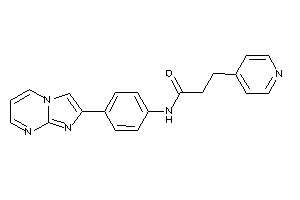 N-(4-imidazo[1,2-a]pyrimidin-2-ylphenyl)-3-(4-pyridyl)propionamide