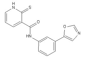 Image of N-(3-oxazol-5-ylphenyl)-2-thioxo-1H-pyridine-3-carboxamide