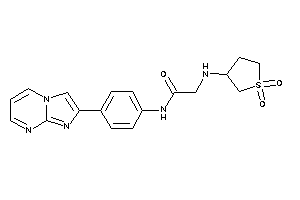 2-[(1,1-diketothiolan-3-yl)amino]-N-(4-imidazo[1,2-a]pyrimidin-2-ylphenyl)acetamide