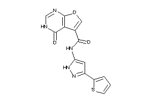 4-keto-N-[3-(2-thienyl)-1H-pyrazol-5-yl]-3H-furo[2,3-d]pyrimidine-5-carboxamide