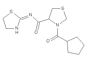 3-(cyclopentanecarbonyl)-N-thiazolidin-2-ylidene-thiazolidine-4-carboxamide