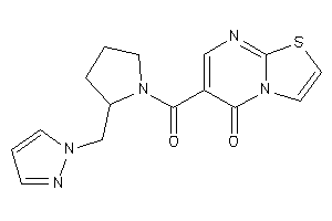 6-[2-(pyrazol-1-ylmethyl)pyrrolidine-1-carbonyl]thiazolo[3,2-a]pyrimidin-5-one