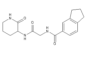 N-[2-keto-2-[(2-keto-3-piperidyl)amino]ethyl]indane-5-carboxamide