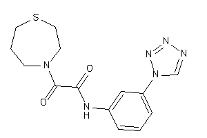 2-keto-N-[3-(tetrazol-1-yl)phenyl]-2-(1,4-thiazepan-4-yl)acetamide