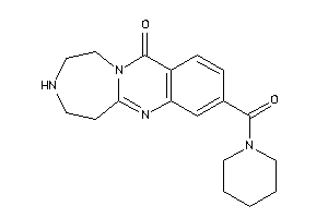 Image of 8-(piperidine-1-carbonyl)-2,3,4,5-tetrahydro-1H-[1,4]diazepino[7,1-b]quinazolin-11-one