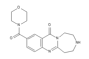 Image of 9-(morpholine-4-carbonyl)-2,3,4,5-tetrahydro-1H-[1,4]diazepino[7,1-b]quinazolin-11-one