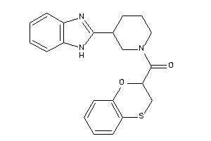 Image of [3-(1H-benzimidazol-2-yl)piperidino]-(2,3-dihydro-1,4-benzoxathiin-2-yl)methanone