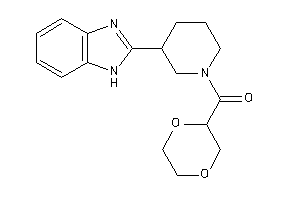 [3-(1H-benzimidazol-2-yl)piperidino]-(1,4-dioxan-2-yl)methanone