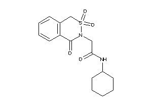 Image of N-cyclohexyl-2-(2,2,4-triketo-1H-benzo[d]thiazin-3-yl)acetamide