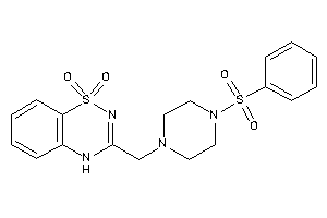 3-[(4-besylpiperazino)methyl]-4H-benzo[e][1,2,4]thiadiazine 1,1-dioxide