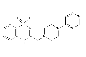 3-[[4-(4-pyrimidyl)piperazino]methyl]-4H-benzo[e][1,2,4]thiadiazine 1,1-dioxide