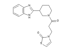 3-[3-[3-(1H-benzimidazol-2-yl)piperidino]-3-keto-propyl]-4-thiazolin-2-one