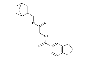 N-[2-keto-2-(2-norbornylmethylamino)ethyl]indane-5-carboxamide