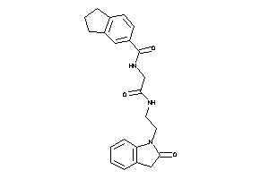 N-[2-keto-2-[2-(2-ketoindolin-1-yl)ethylamino]ethyl]indane-5-carboxamide