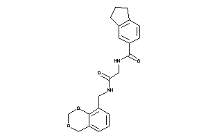 N-[2-(4H-1,3-benzodioxin-8-ylmethylamino)-2-keto-ethyl]indane-5-carboxamide