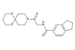 N-[2-(7,11-dioxa-3-azaspiro[5.5]undecan-3-yl)-2-keto-ethyl]indane-5-carboxamide