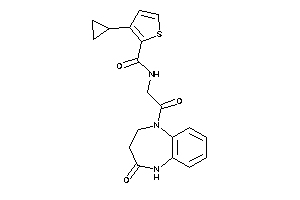 3-cyclopropyl-N-[2-keto-2-(4-keto-3,5-dihydro-2H-1,5-benzodiazepin-1-yl)ethyl]thiophene-2-carboxamide