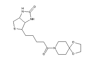 6-[5-(1,4-dioxa-8-azaspiro[4.5]decan-8-yl)-5-keto-pentyl]-1,3,3a,4,6,6a-hexahydrothieno[3,4-d]imidazol-2-one