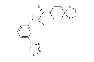 2-(1,4-dioxa-8-azaspiro[4.5]decan-8-yl)-2-keto-N-[3-(tetrazol-1-yl)phenyl]acetamide