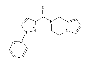 3,4-dihydro-1H-pyrrolo[1,2-a]pyrazin-2-yl-(1-phenylpyrazol-3-yl)methanone