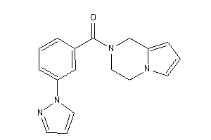 3,4-dihydro-1H-pyrrolo[1,2-a]pyrazin-2-yl-(3-pyrazol-1-ylphenyl)methanone