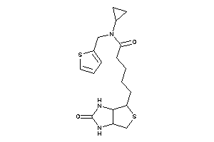 N-cyclopropyl-5-(2-keto-1,3,3a,4,6,6a-hexahydrothieno[3,4-d]imidazol-6-yl)-N-(2-thenyl)valeramide