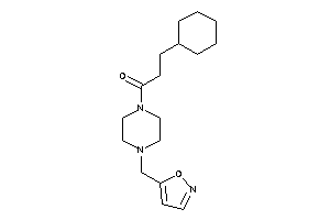 3-cyclohexyl-1-[4-(isoxazol-5-ylmethyl)piperazino]propan-1-one