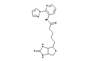 5-(2-keto-1,3,3a,4,6,6a-hexahydrothieno[3,4-d]imidazol-4-yl)-N-(2-pyrazol-1-yl-3-pyridyl)valeramide