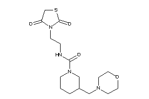 N-[2-(2,4-diketothiazolidin-3-yl)ethyl]-3-(morpholinomethyl)piperidine-1-carboxamide